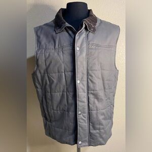 Roundtree & Yorke Gray Quilted Vest